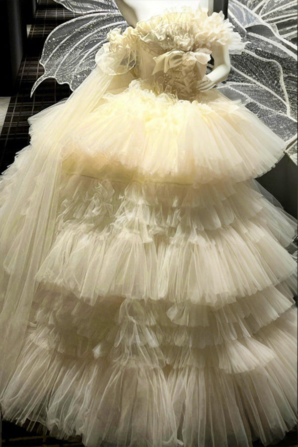Flower Tulle Princess Dress + Accessories