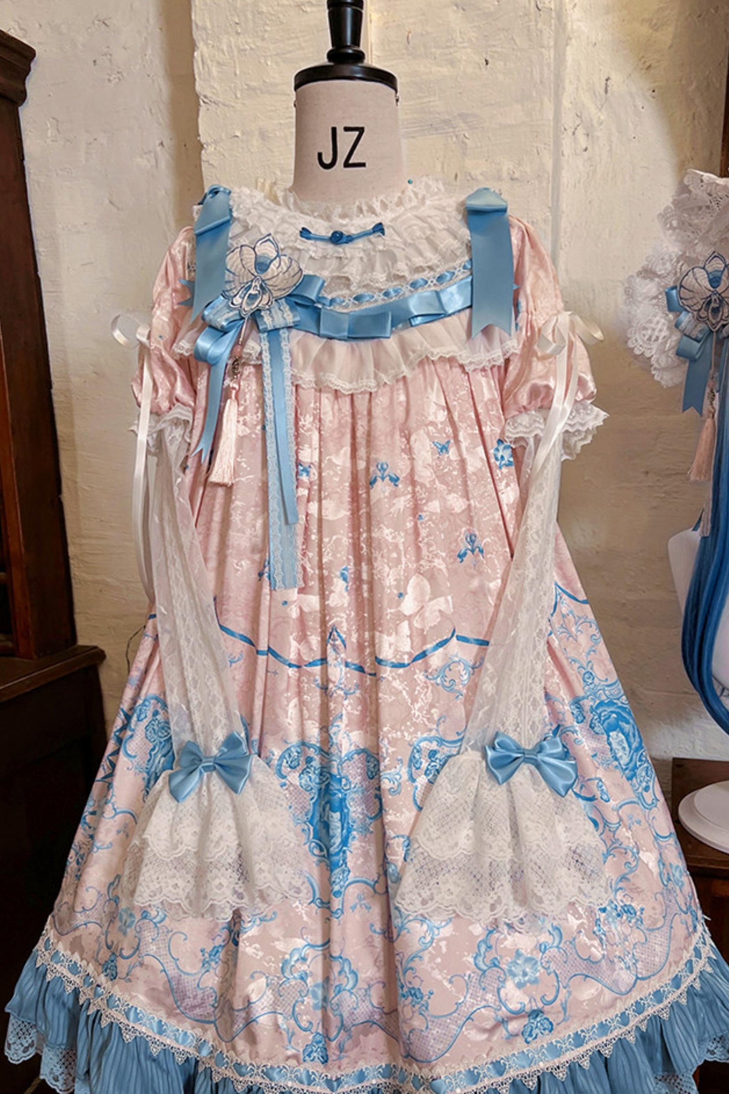 Blue and White Porcelain Lolita Dress