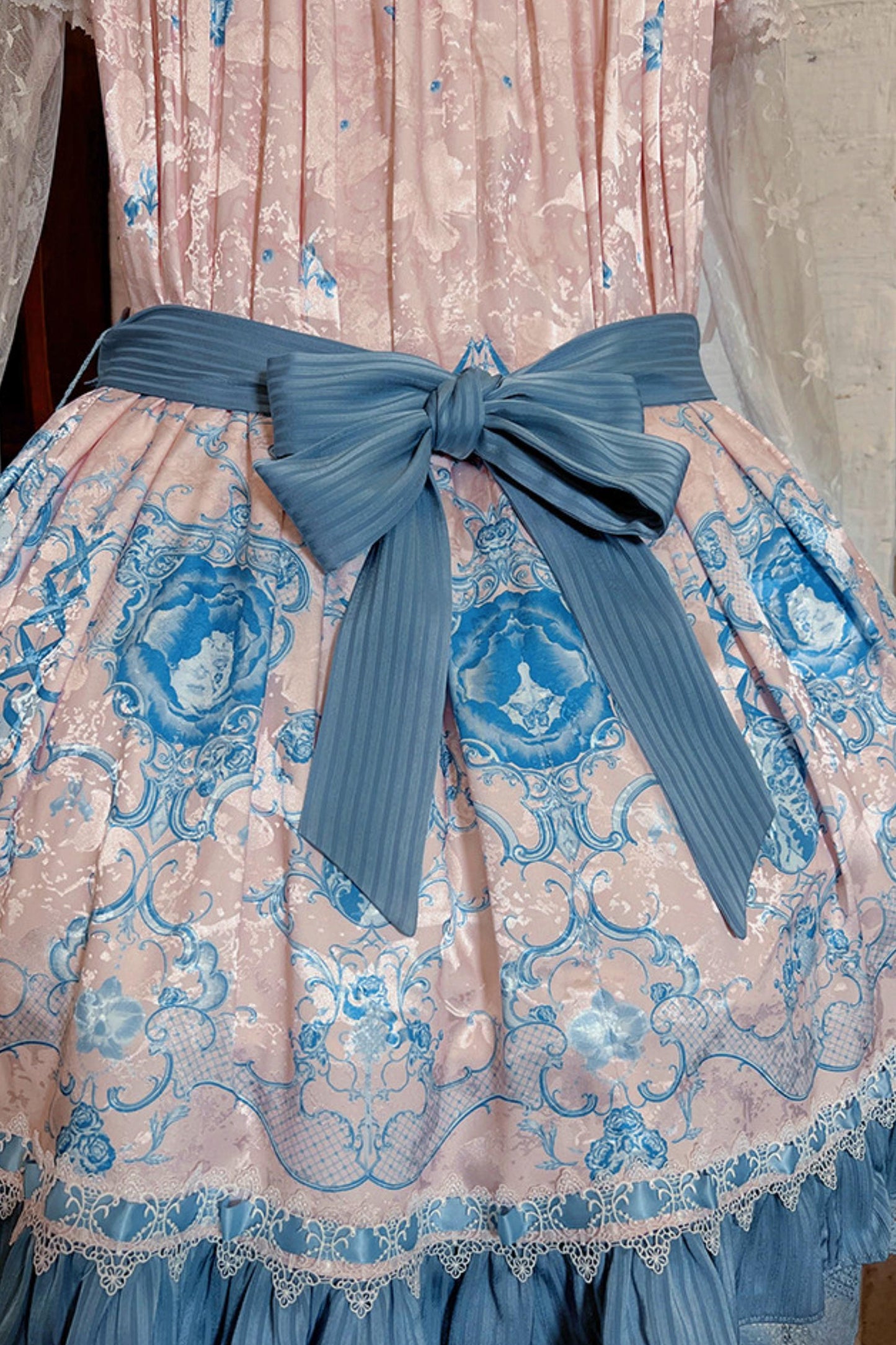 Blue and White Porcelain Lolita Dress