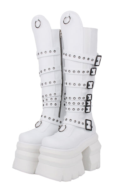 Hohe Punk-Plateau-Stiefel