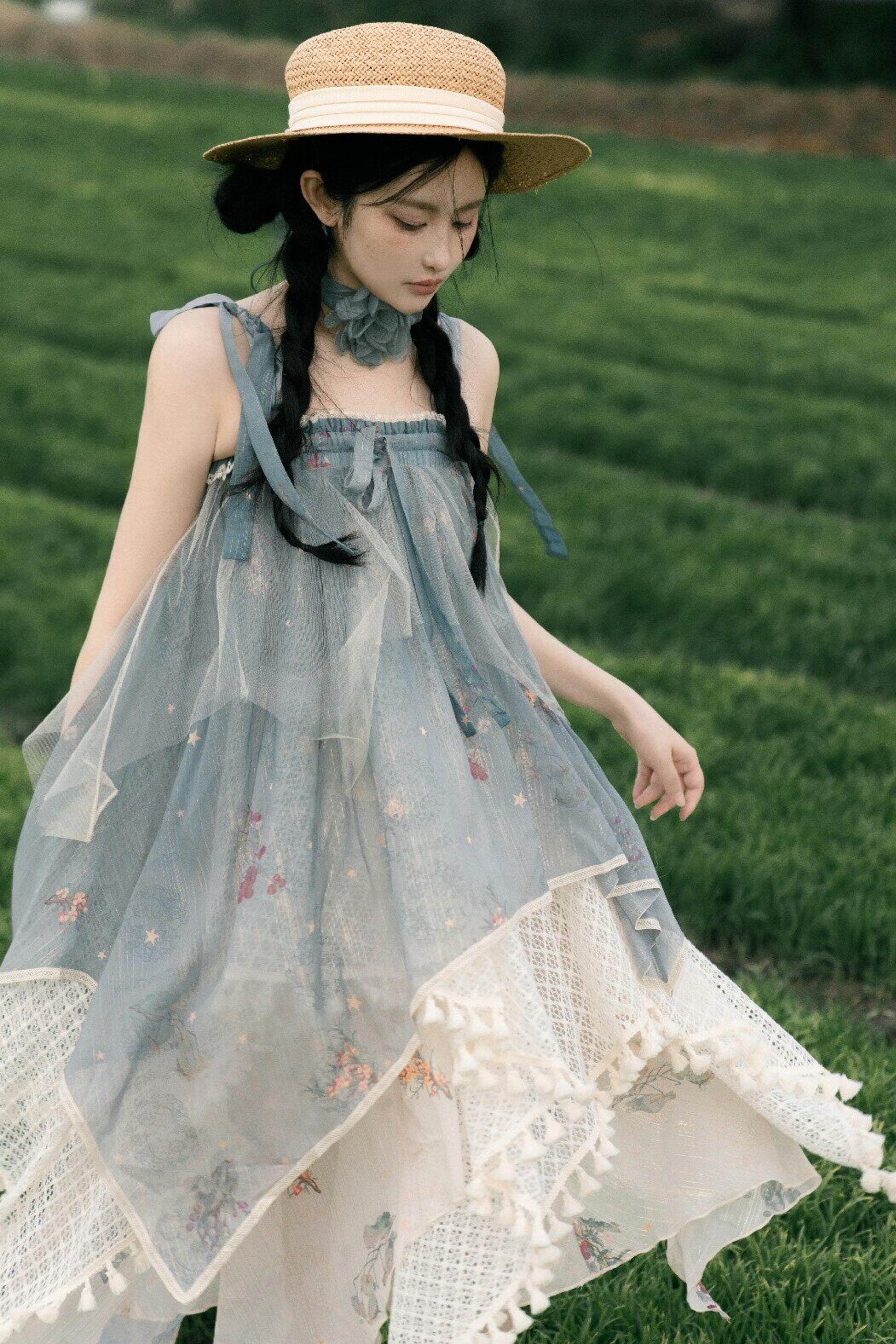 Fairy Tulle Asymmetric Suspender Dress