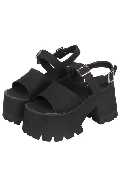 Lolita-Punk-Plateausandalen