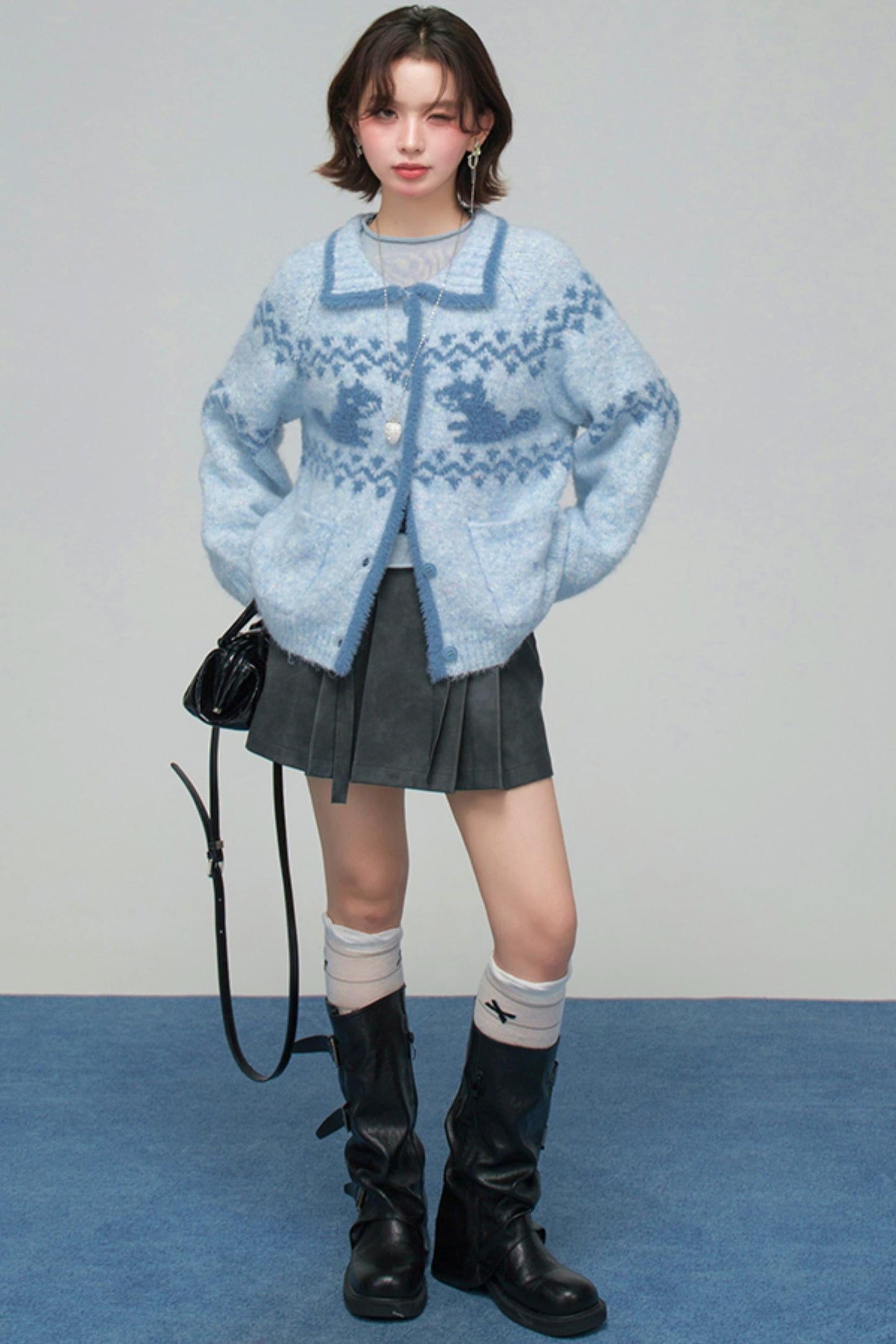 ジェジュアイランドスクイレルカーディガン