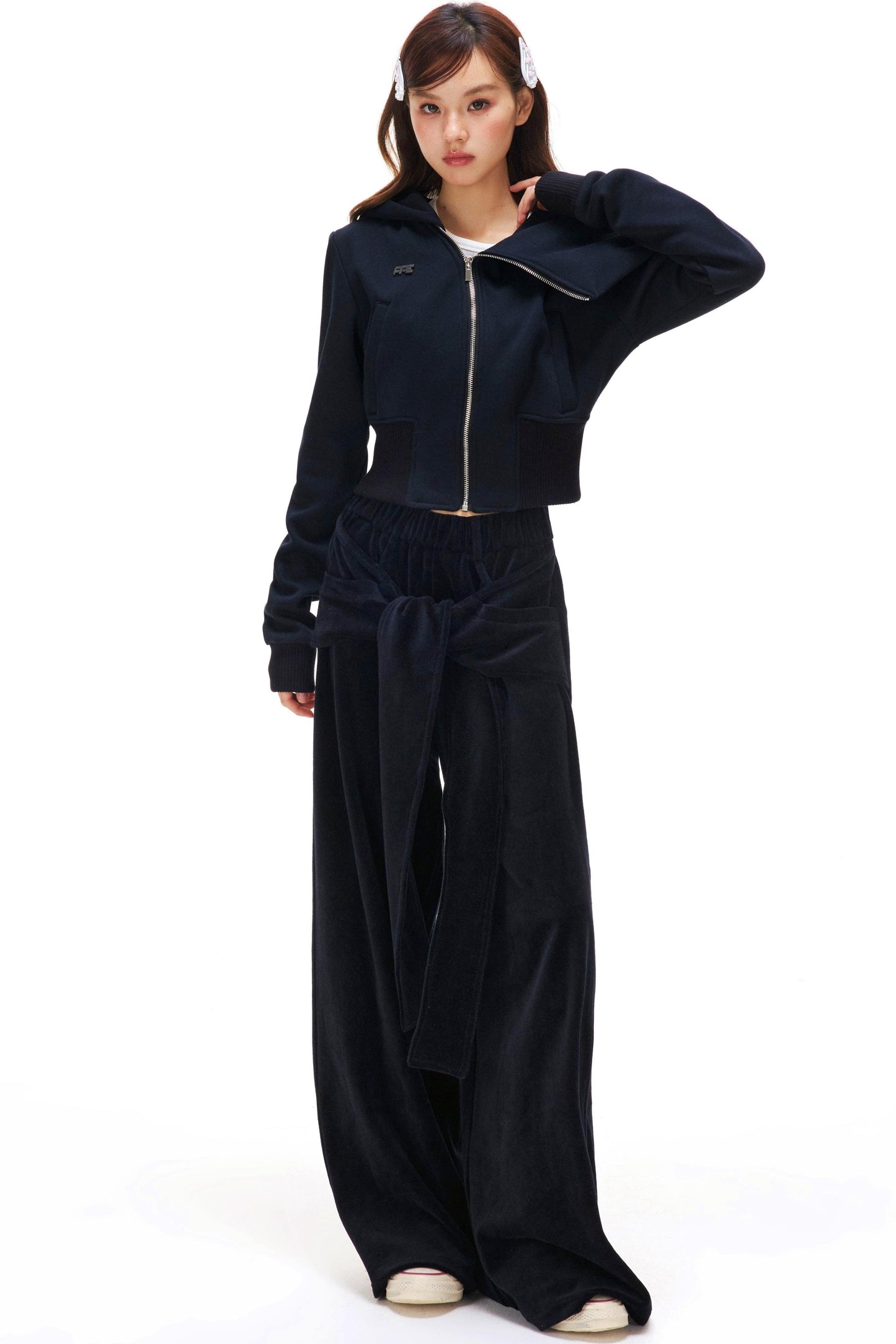 Lapel Fleece Zipper Jacket