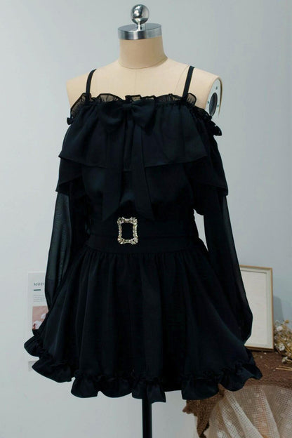 Angel Ruffle Chiffon Top