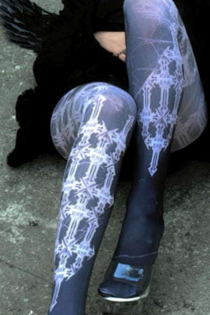Dark Cross Gothic Tights