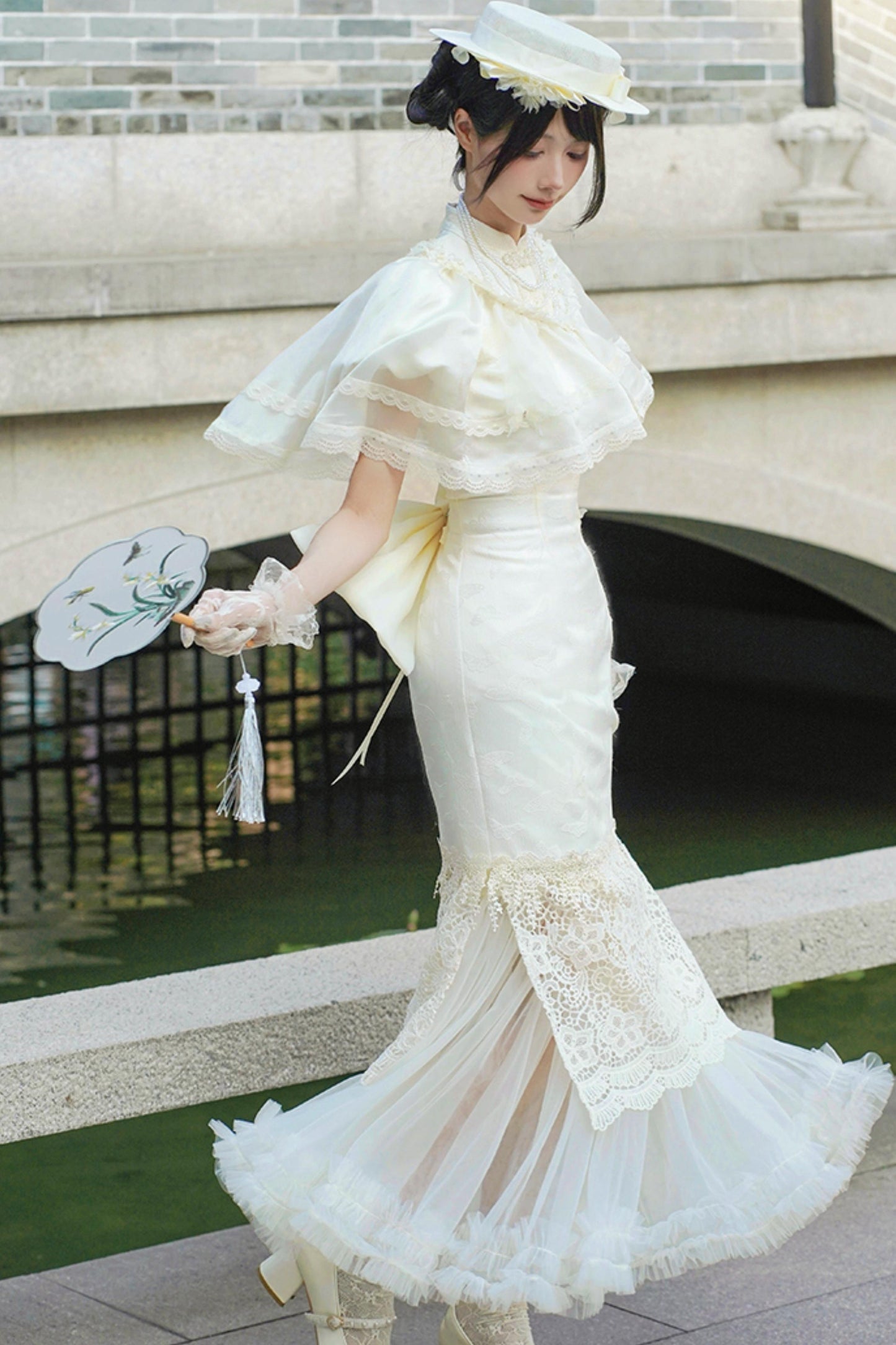 【予約商品】エレガントフィッシュテールロリータドレスセットアップ