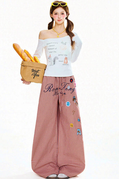 Retro One Shoulder Top