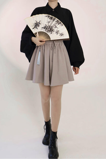 和モードチャイナショートパンツ