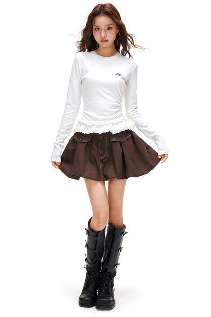 Floral Bad Balloon Skirt