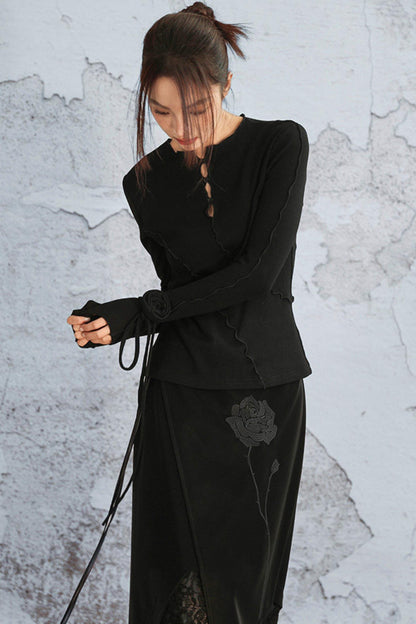 Ribbed Brushed Knit Sweater