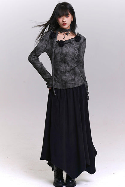 エレガントツーピーススカートセットアップ