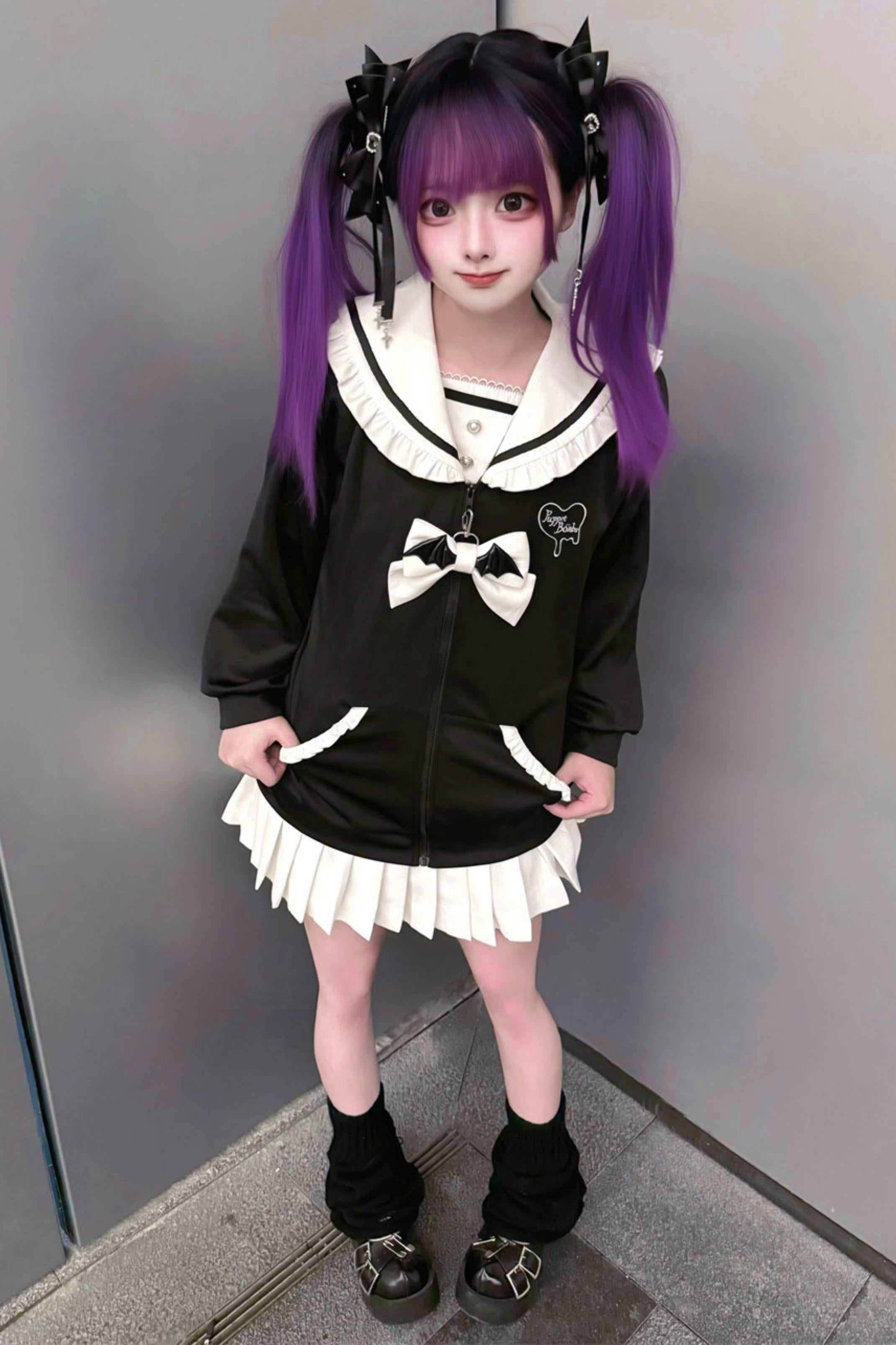 【希少】REFLEM セーラーブルゾン 黒 ギミック Dリング 地雷 サブカル ダークサブカルセーラー地雷ジャケット – Belchic
