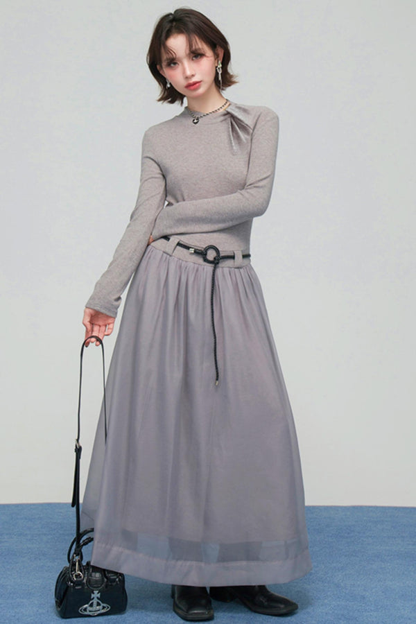 ミスティモードチュールロングドレス