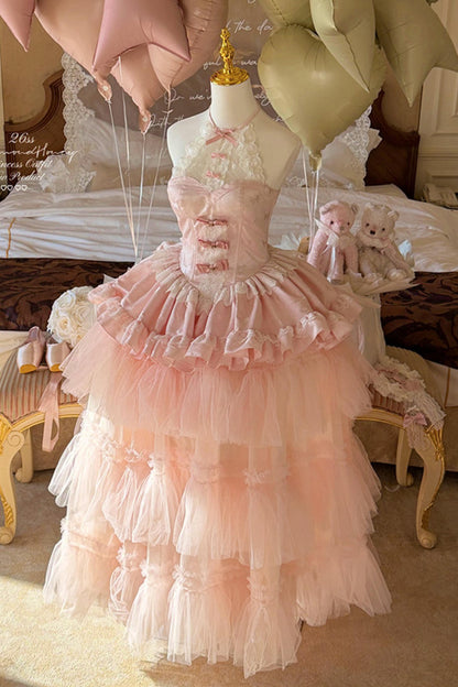 Romantic Pink Princess Dress (Pre-order)