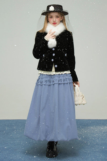 スウィートハートラッフルドバッドスカート