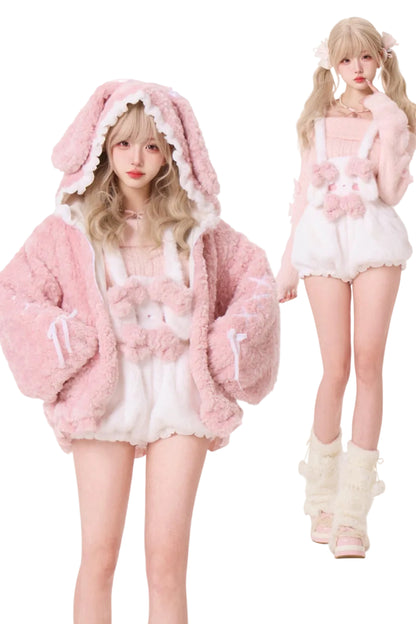 ラビットスイートコート+トップス+パンツ