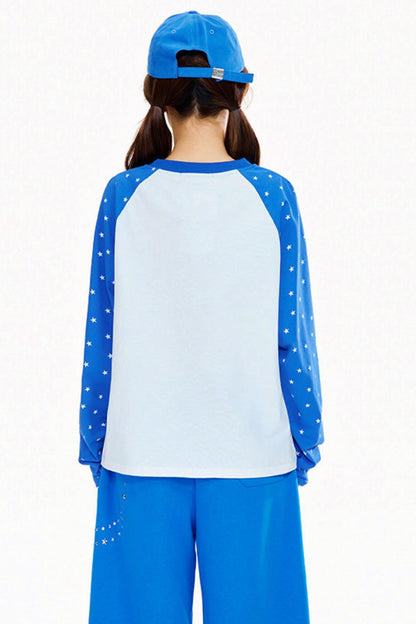 American Dot Raglan Top