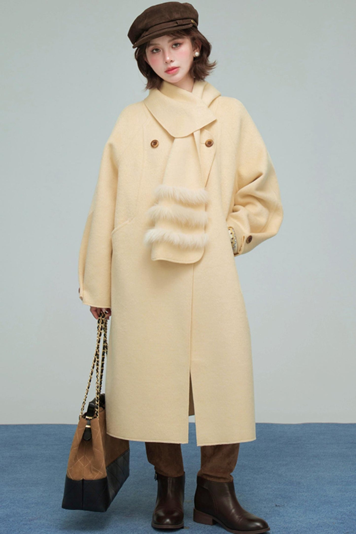 バタークロワッサンウールコート