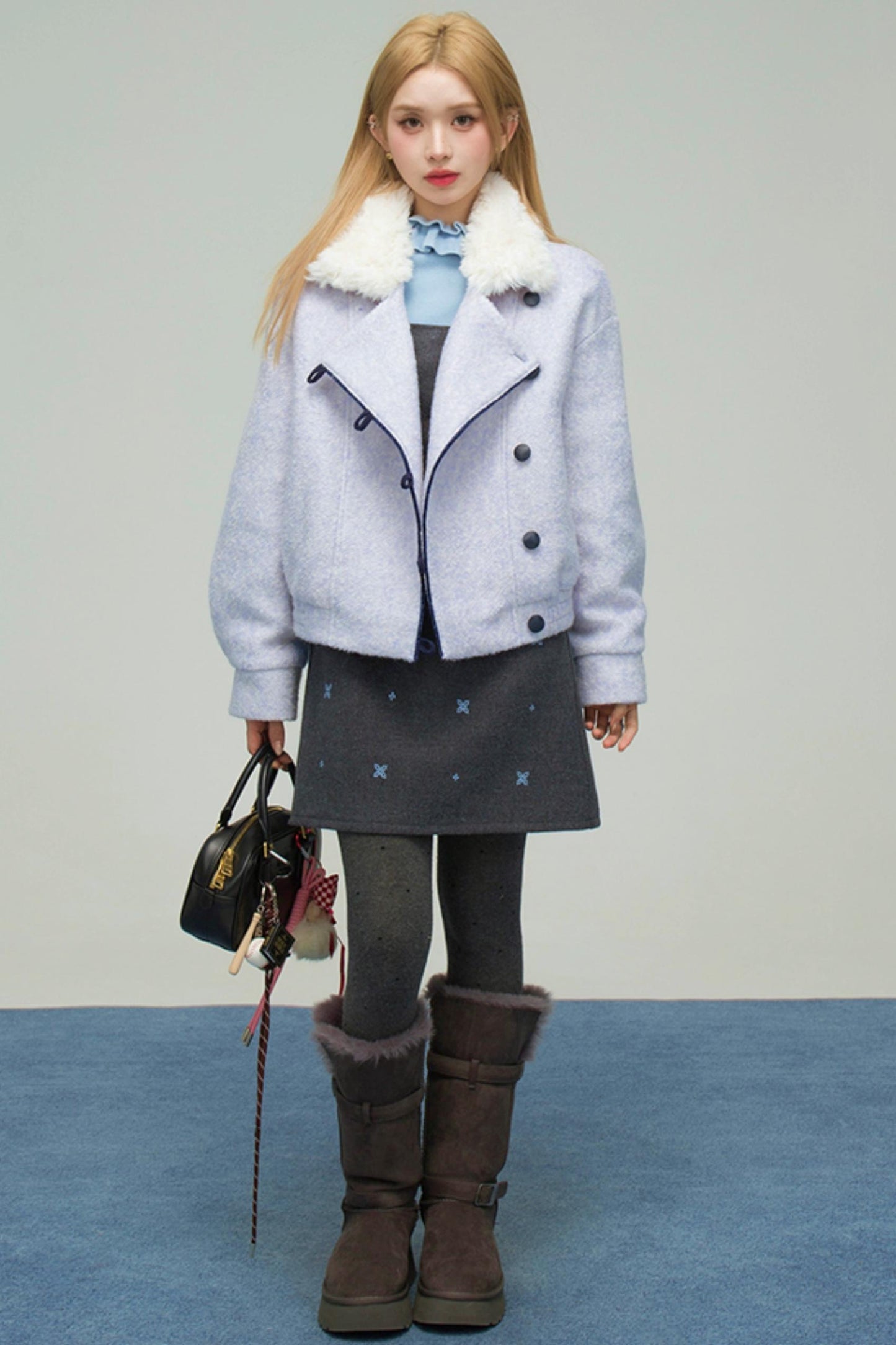 クラウドブルーファーリージャケット