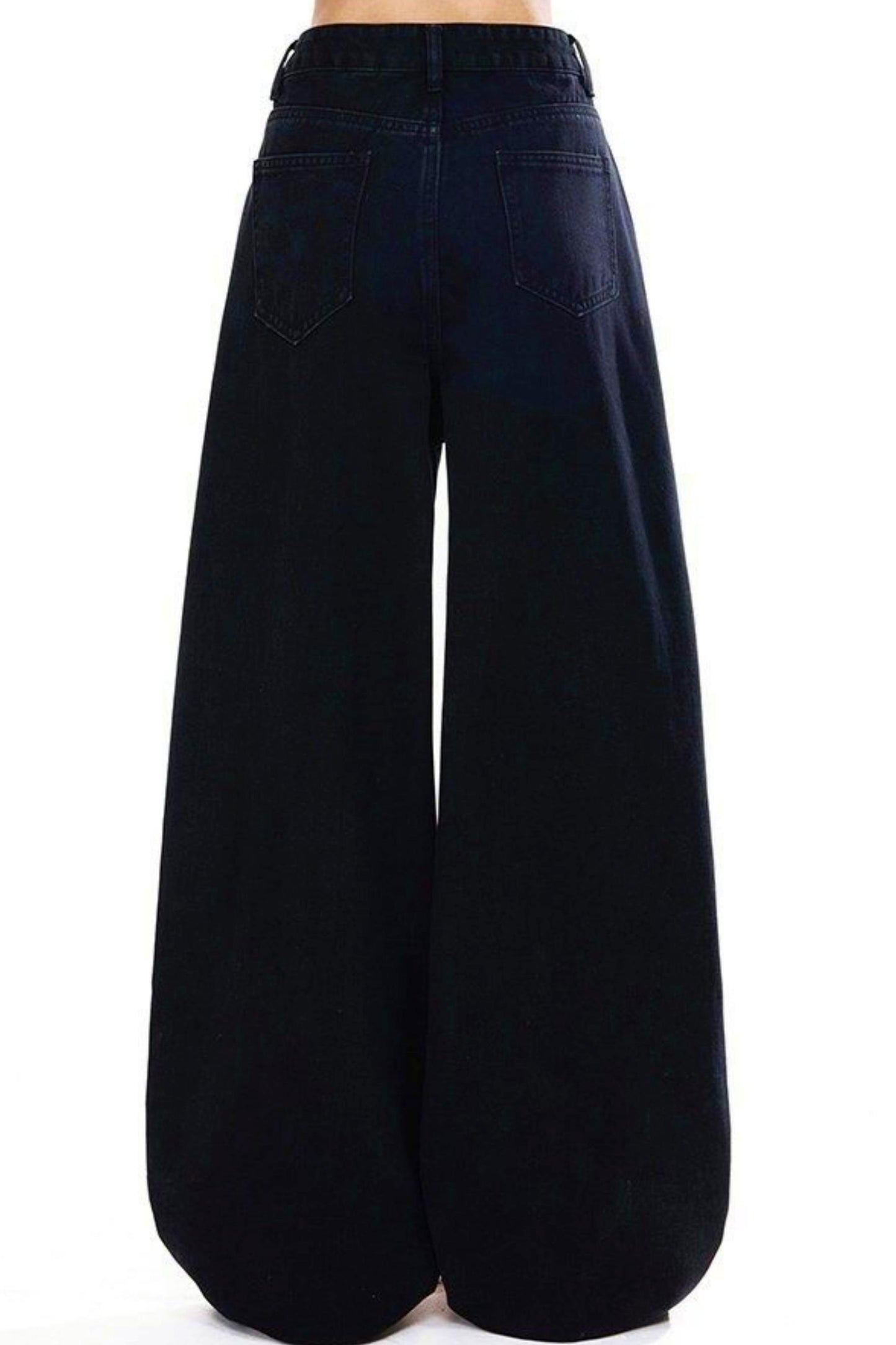 Retro Star Patch Denim Pants