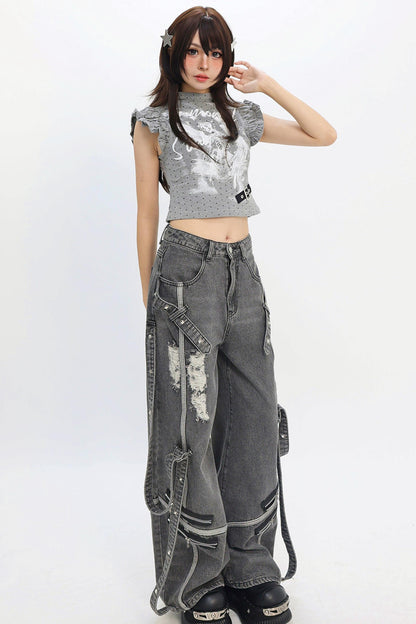 Decadent Angel Punk Ruffle T-Shirt