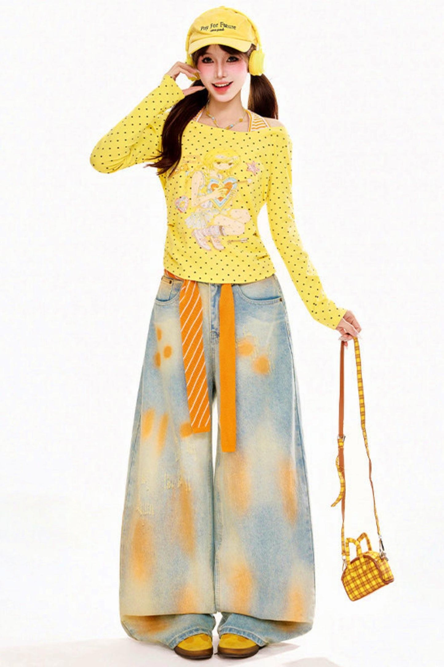 Anime Polka Dot Halter Top