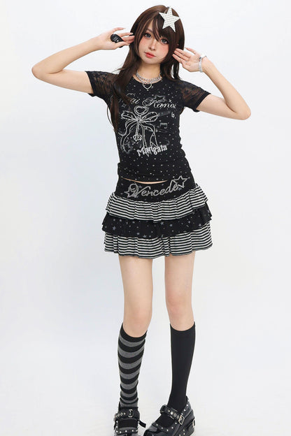 Star Ribbon Y2K Top