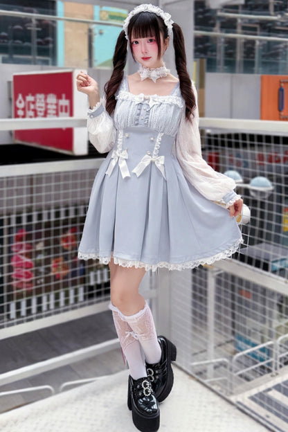 Robe Poupée Dentelle Angélique + Choker