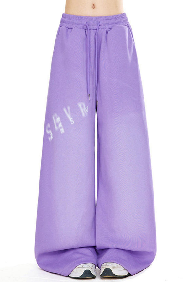 Osh Print Loose Sweatpants