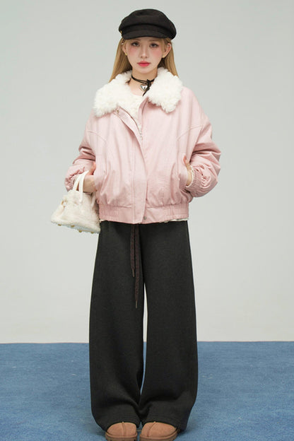 ギャラクシーグレーニットスウェットパンツ