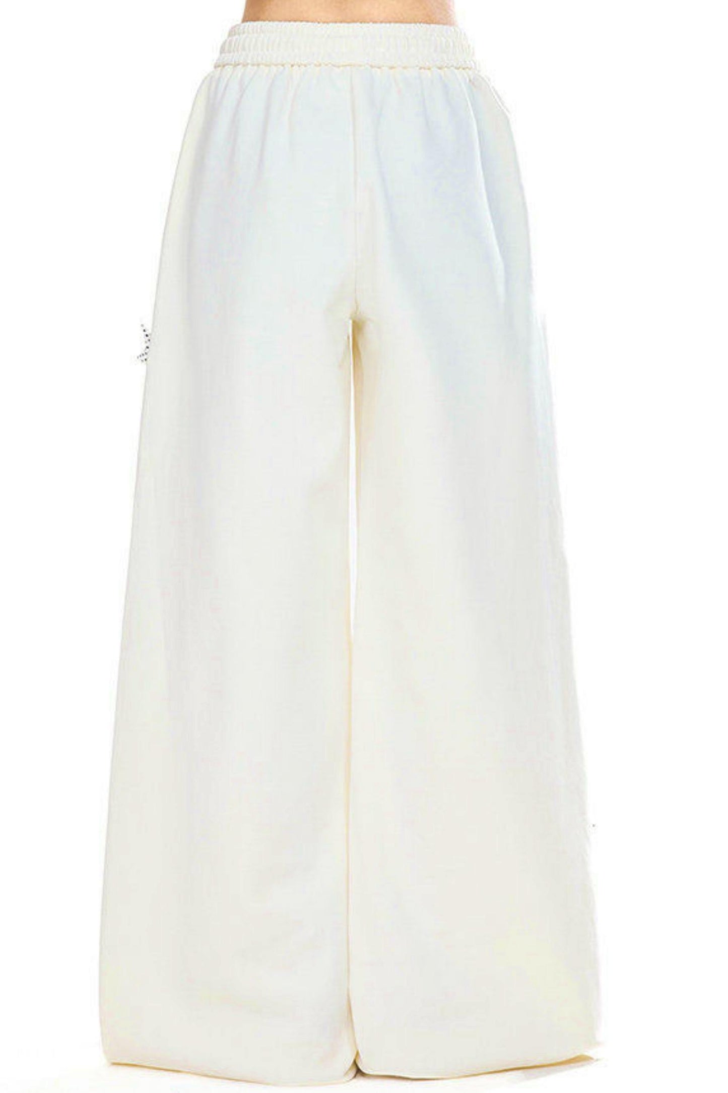 Star Decorated Wide Loose Pants