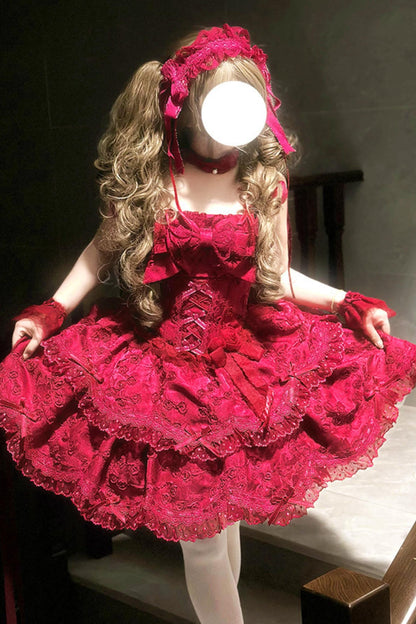 [Précommande] Robe Lolita Poupée Onirique aux Couleurs Bonbon + Accessoires Cheveux