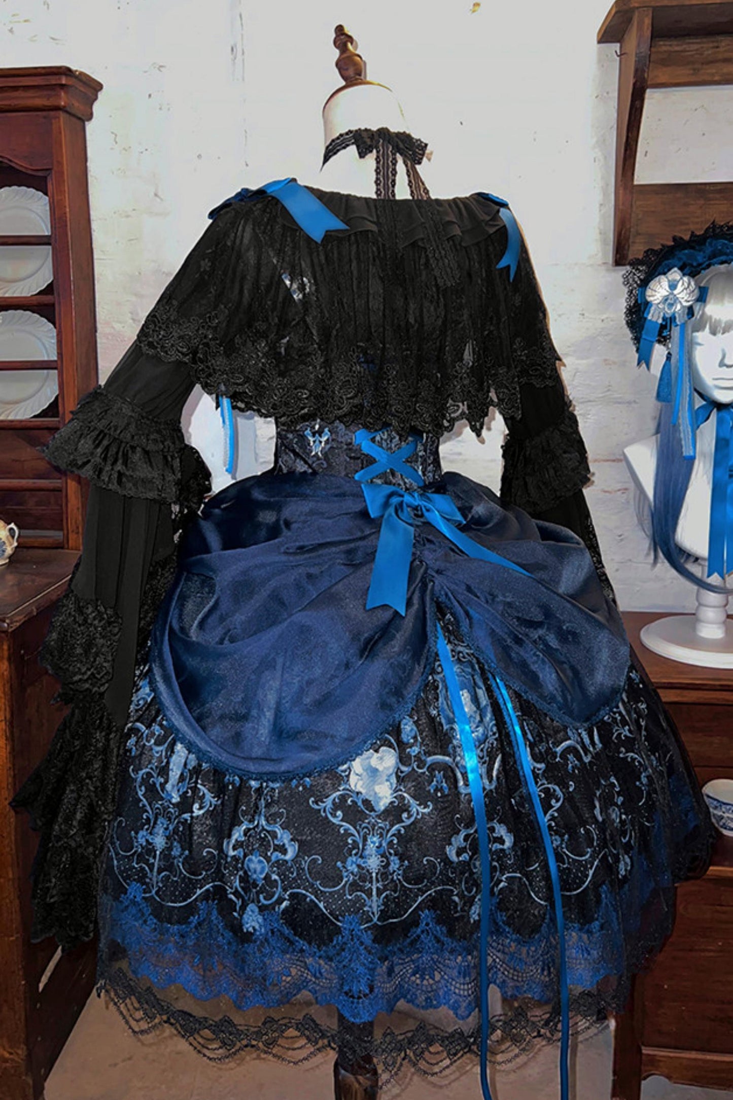 Blue and White Porcelain Lolita Dress