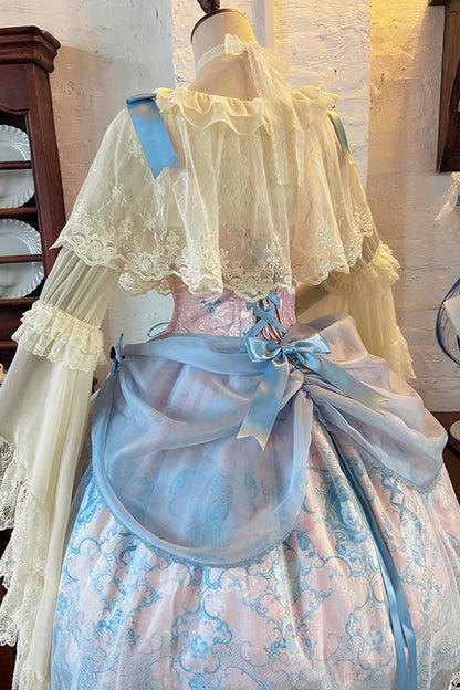 Blue and White Porcelain Lolita Dress