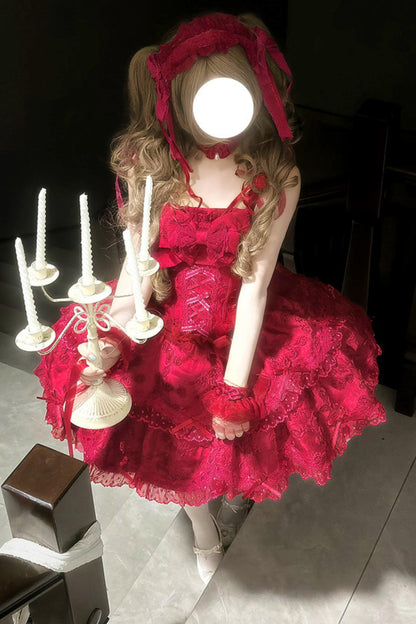 [Précommande] Robe Lolita Poupée Onirique aux Couleurs Bonbon + Accessoires Cheveux