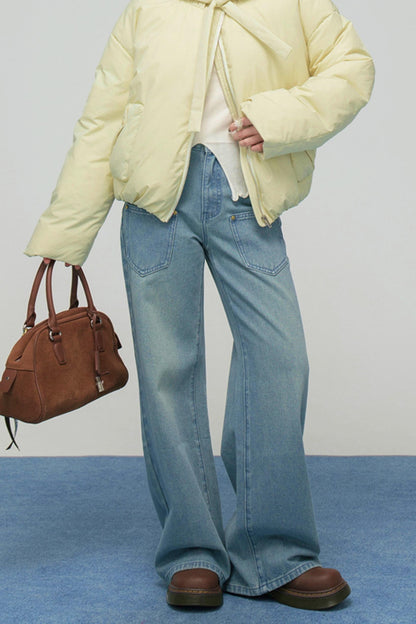 ウォームブルースタッデッドジーンズ