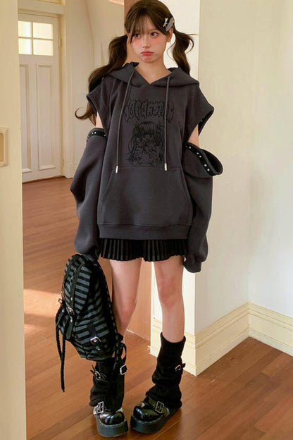 Sweet Cartoon Hooded Tops