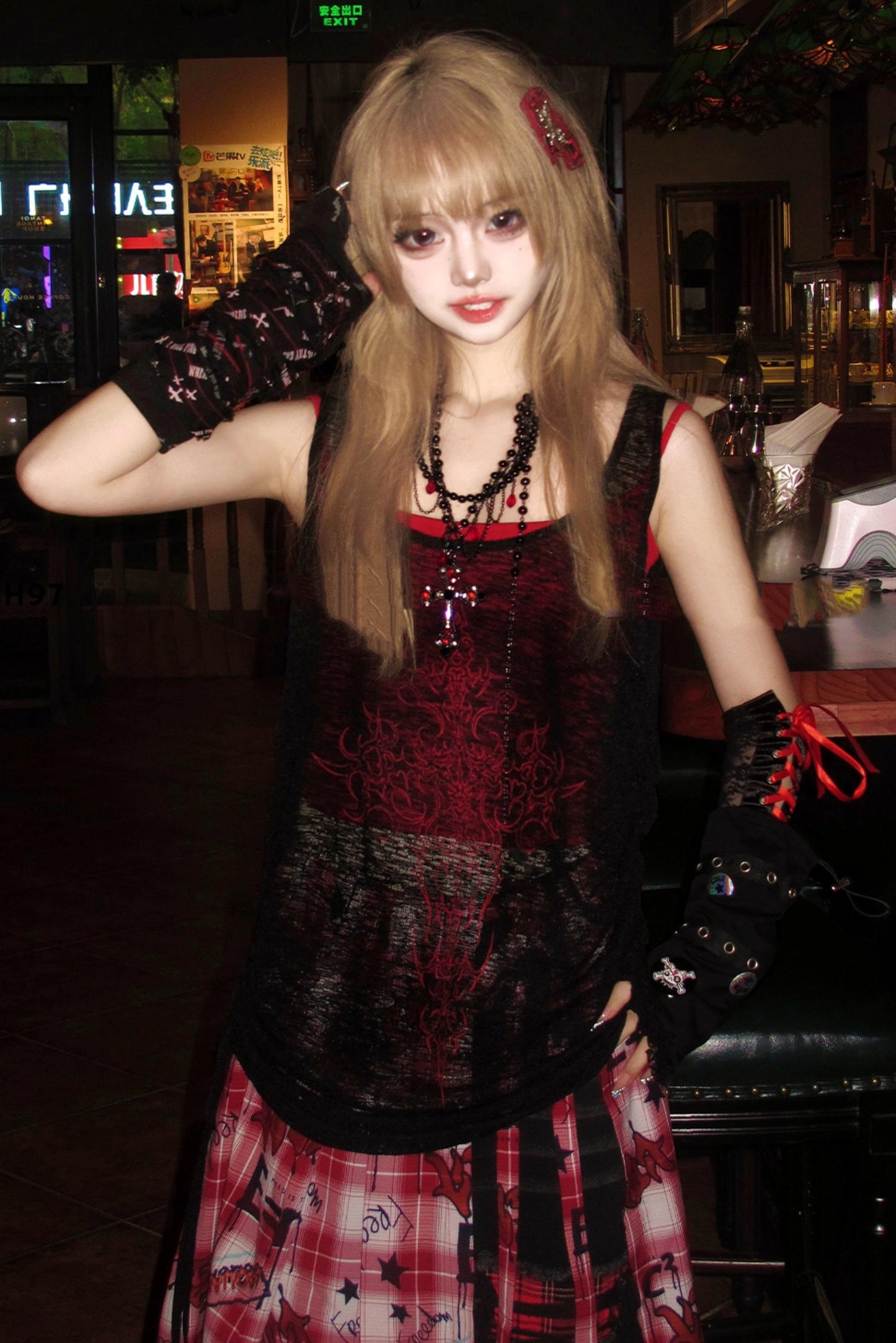 ダークガールシアータンクトップセット