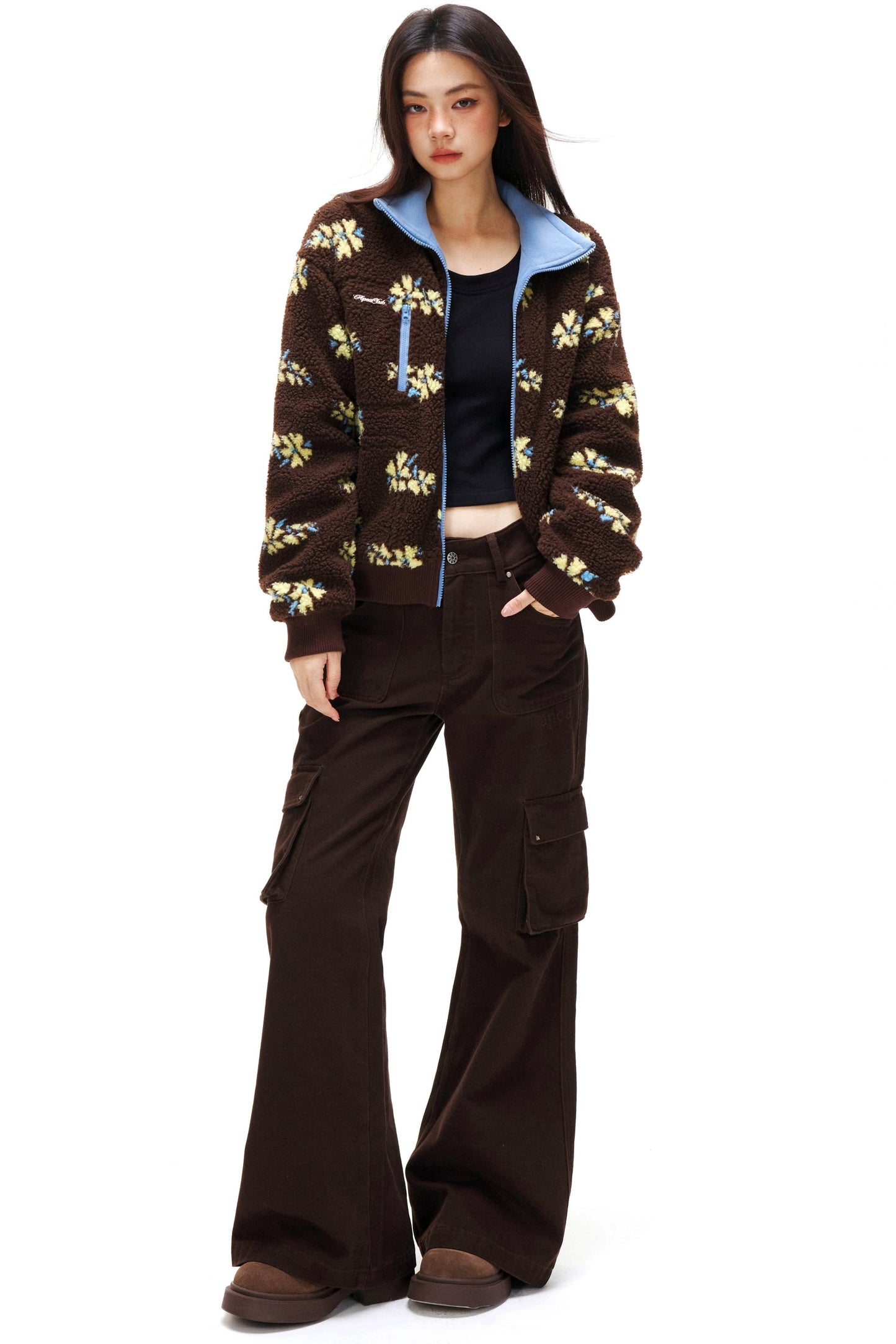 レトロフラワーフェアアイルジャケット