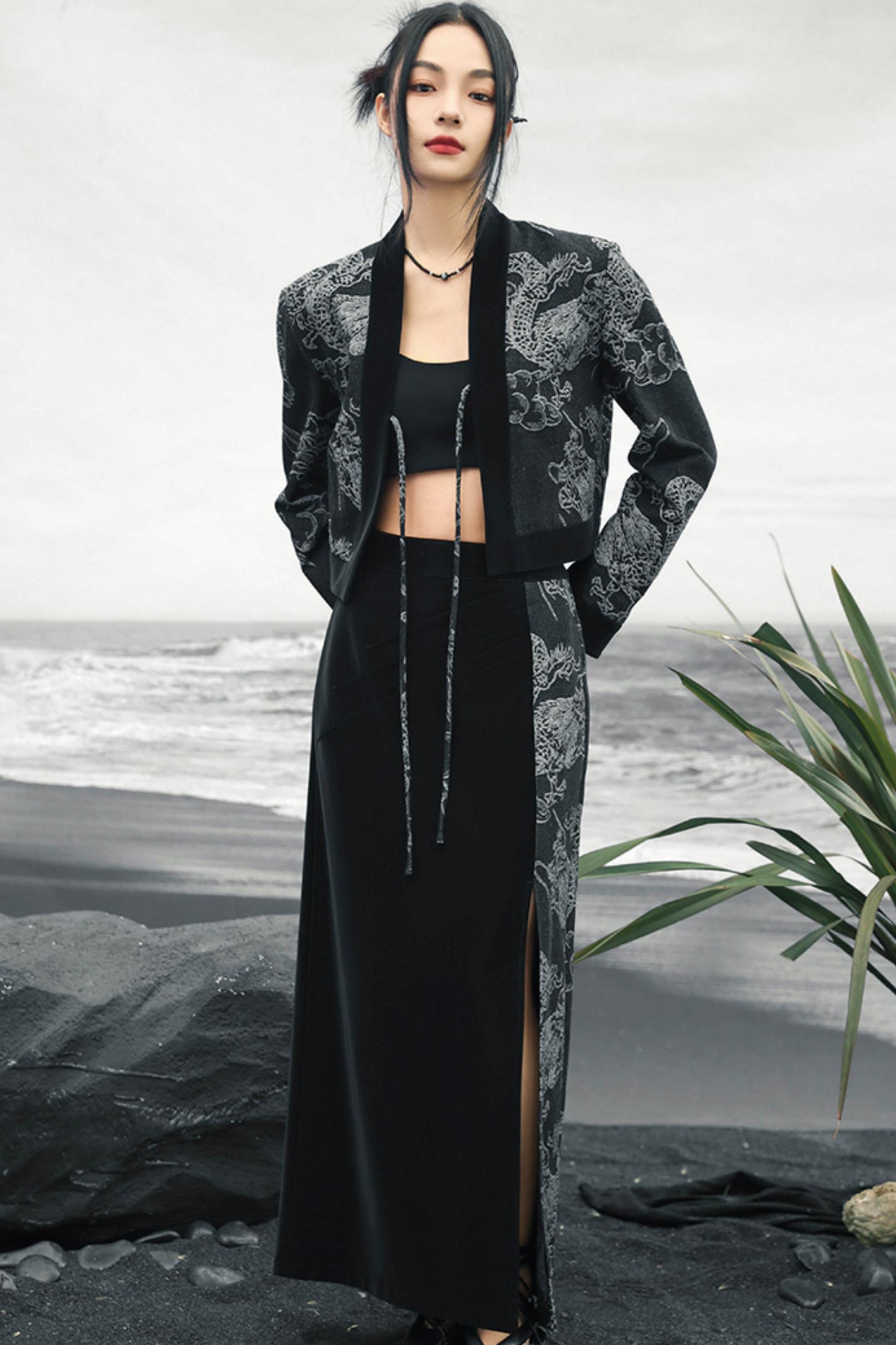 ドラゴンジャカードデニムジャケット