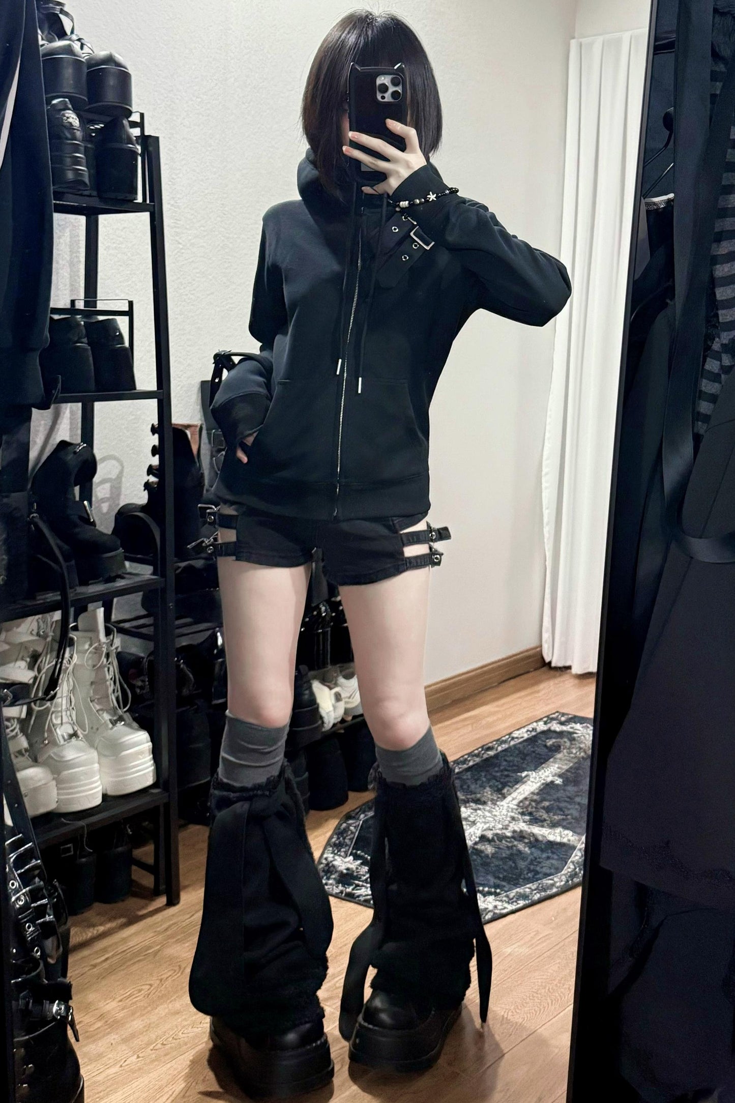 スリムフィットフーデッドジャケット