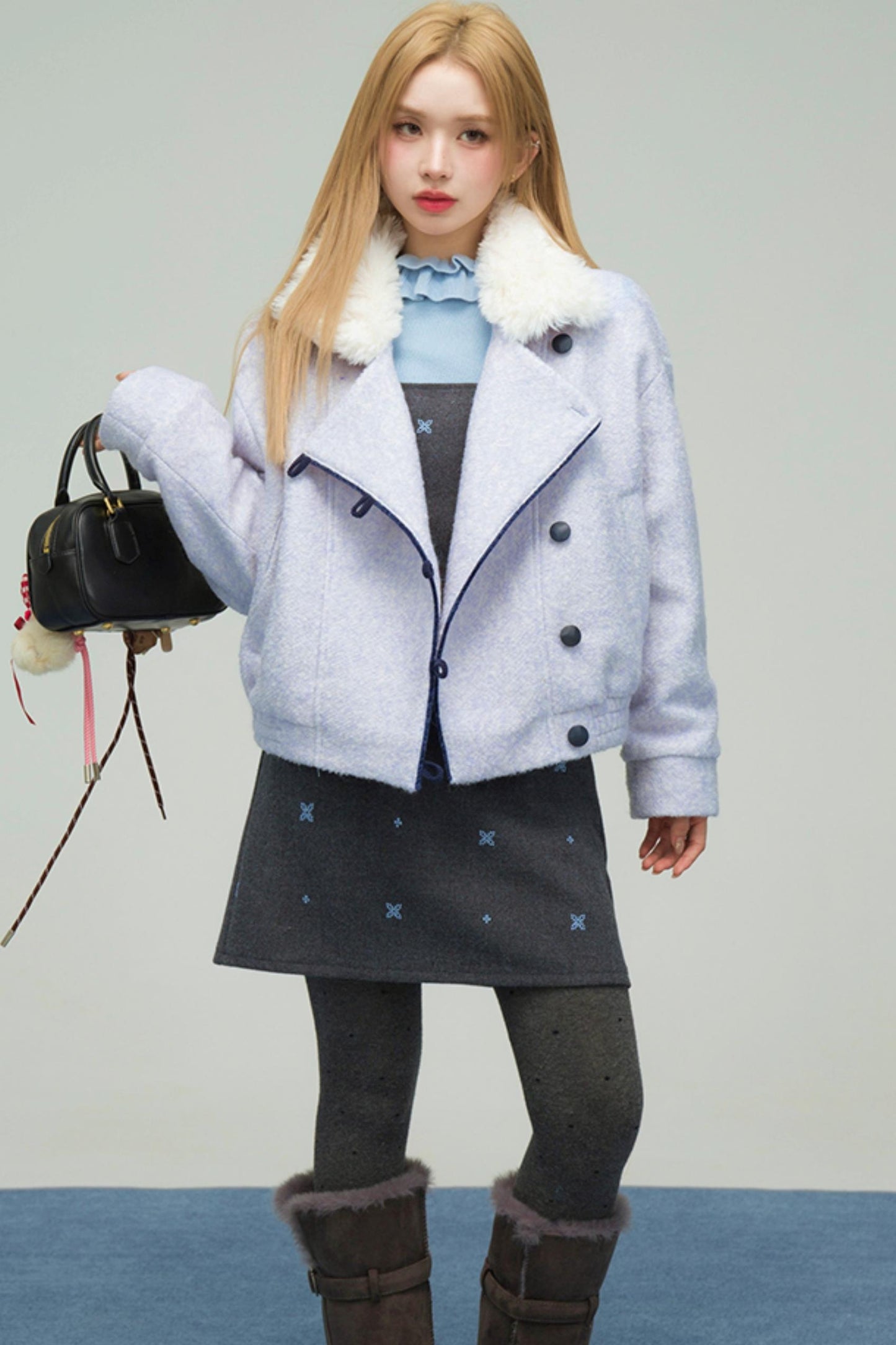 クラウドブルーファーリージャケット