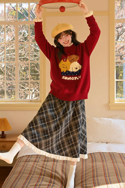 キュートパピーニットセーター