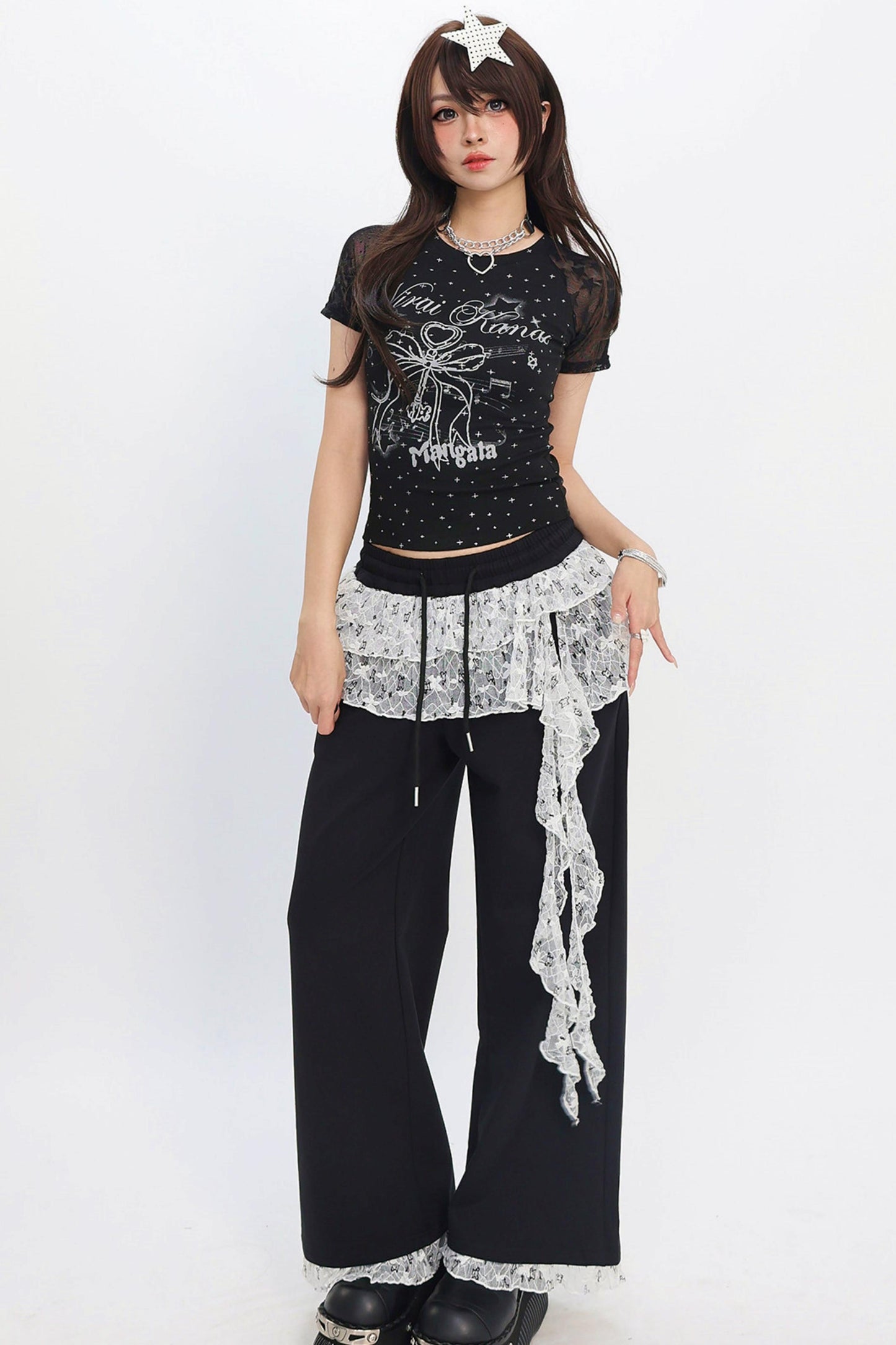 Star Ribbon Y2K Top