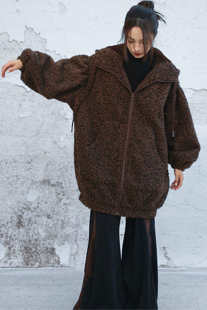 Popcorn lantern sleeve jacket