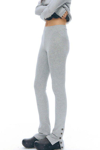 スリムスリットヘムレギンス