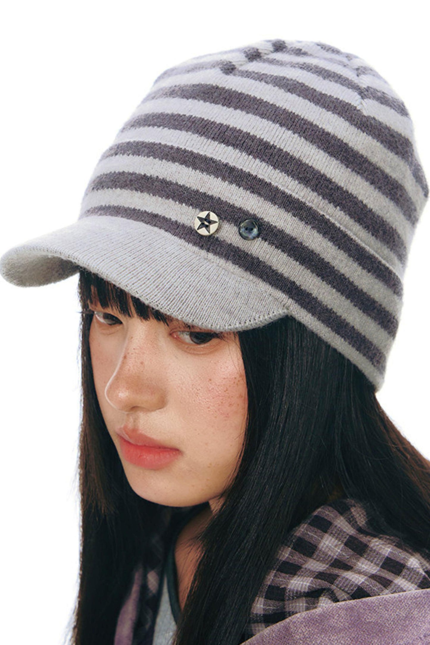 ボーダーニットキャップ