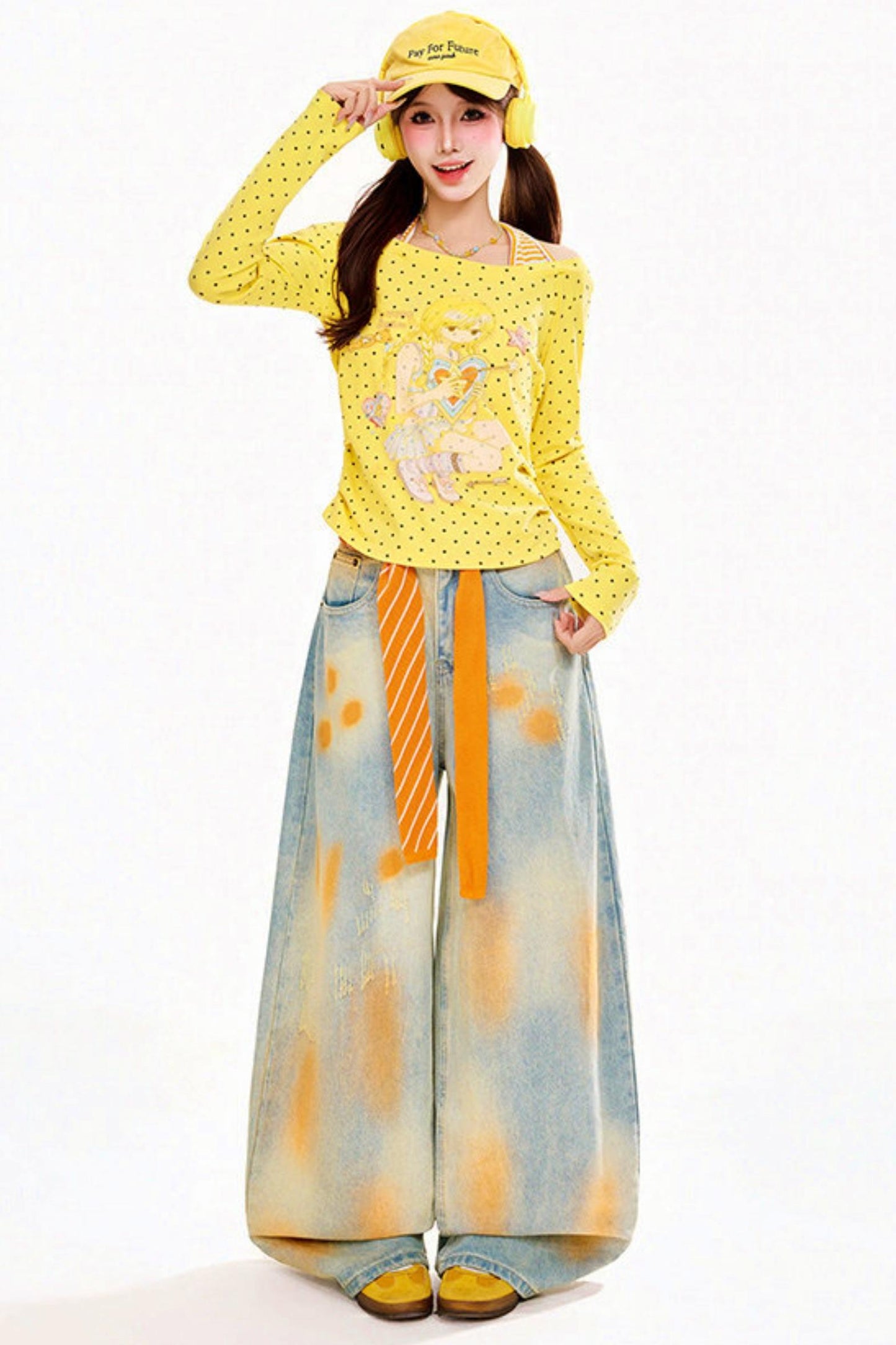 Anime Polka Dot Halter Top