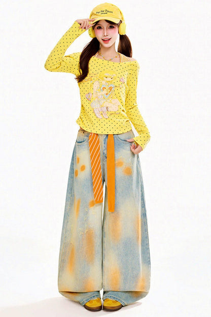 Anime Polka Dot Halter Top